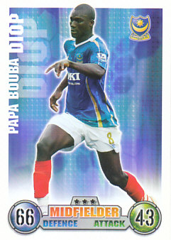 Papa Bouba Diop Portsmouth 2007/08 Topps Match Attax Update #61